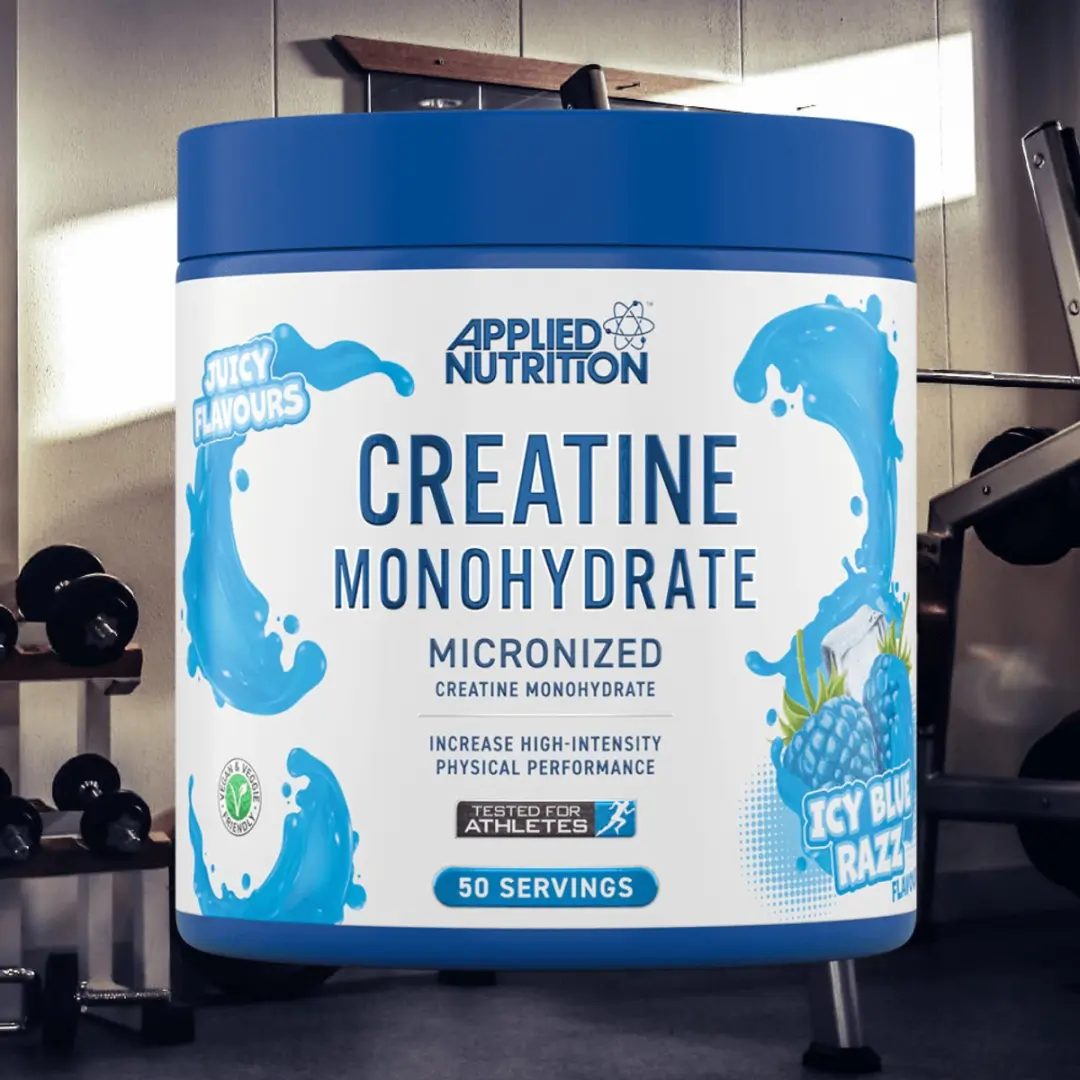 Applied Nutrition Flavoured Creatine Monohydrate Icy Blue Raz - 50 Porties - afbeelding 3 van 3