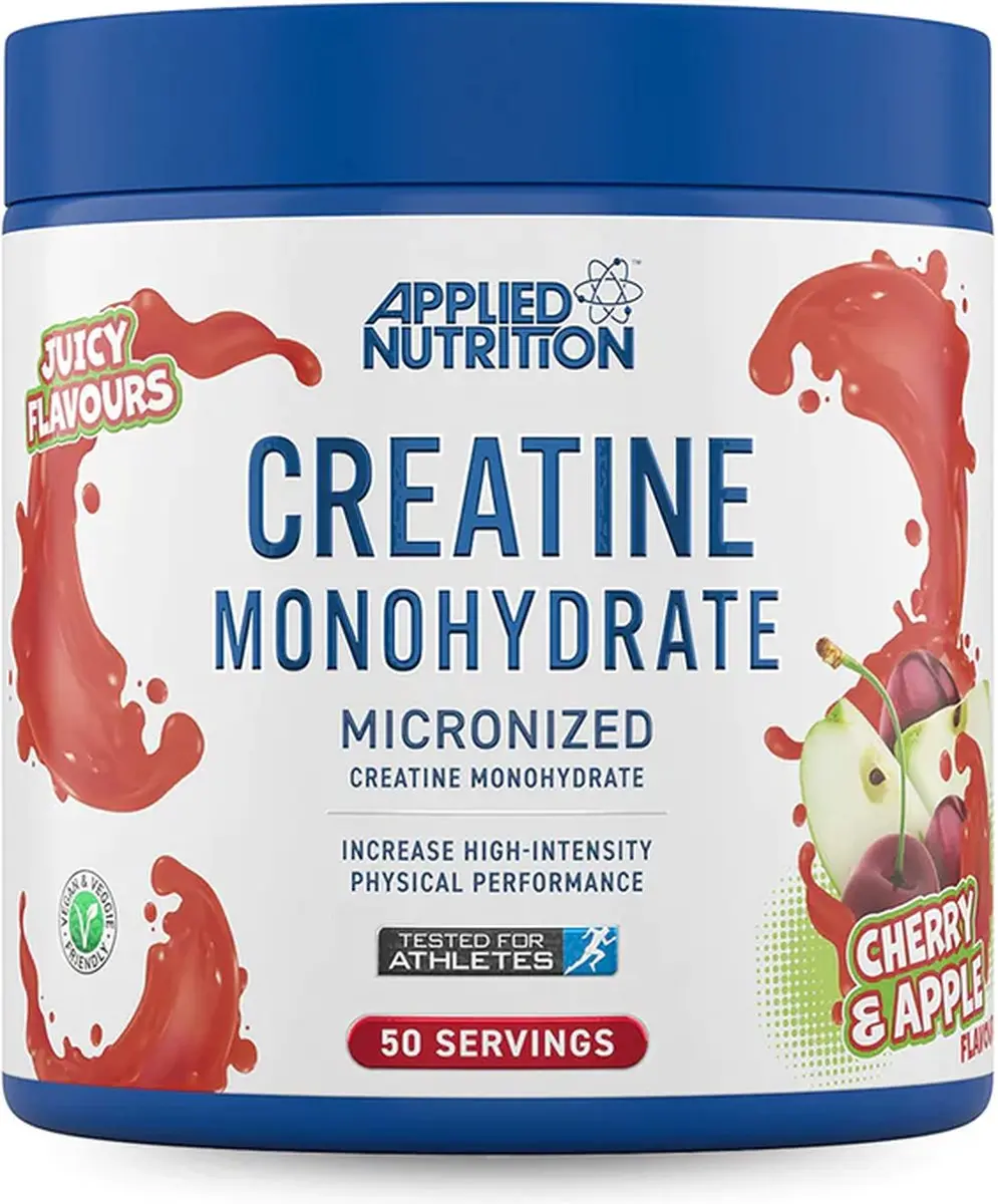 Applied Nutrition Flavoured Creatine Monohydrate 250g - 50 Porties - Aardbei Framboos - afbeelding 4 van 4