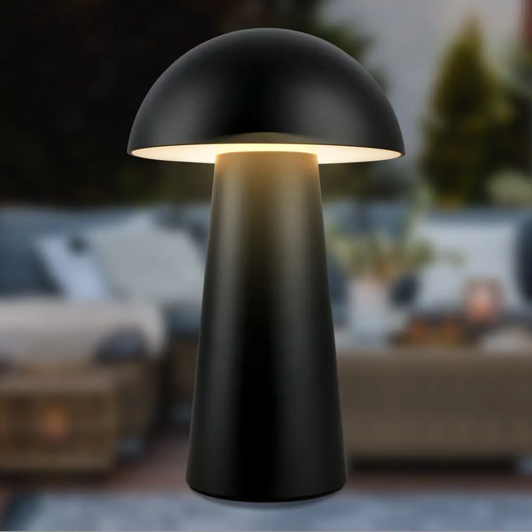 Briloner Fungo Mini LED Tafellamp - Zwart - afbeelding 2 van 6