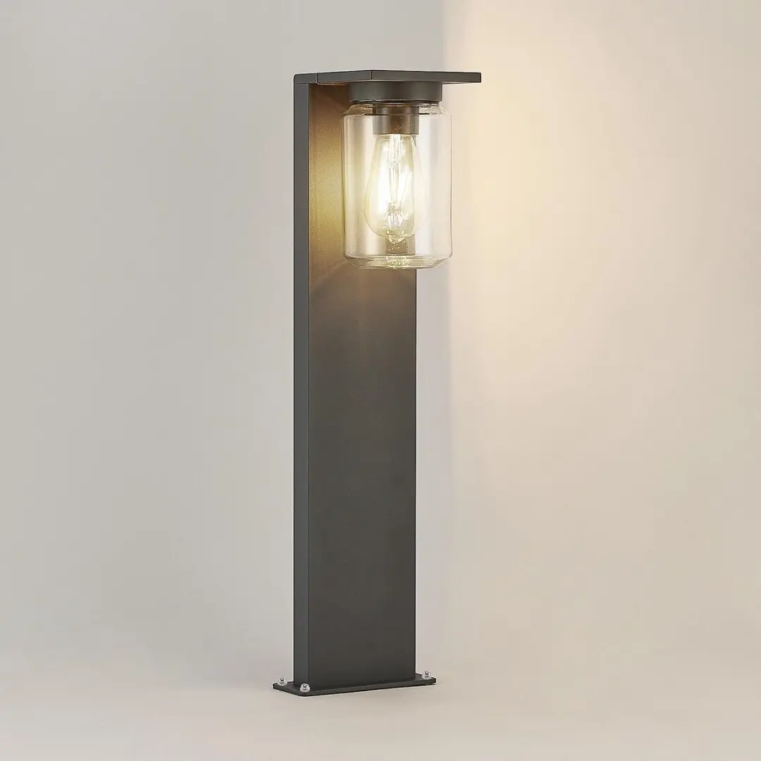 Lucande Semka Tuinpadverlichting 65cm - Antraciet - afbeelding 6 van 6
