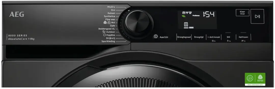 AEG TR868DS4 Warmtepompdroger 8kg - Zwart - afbeelding 3 van 6