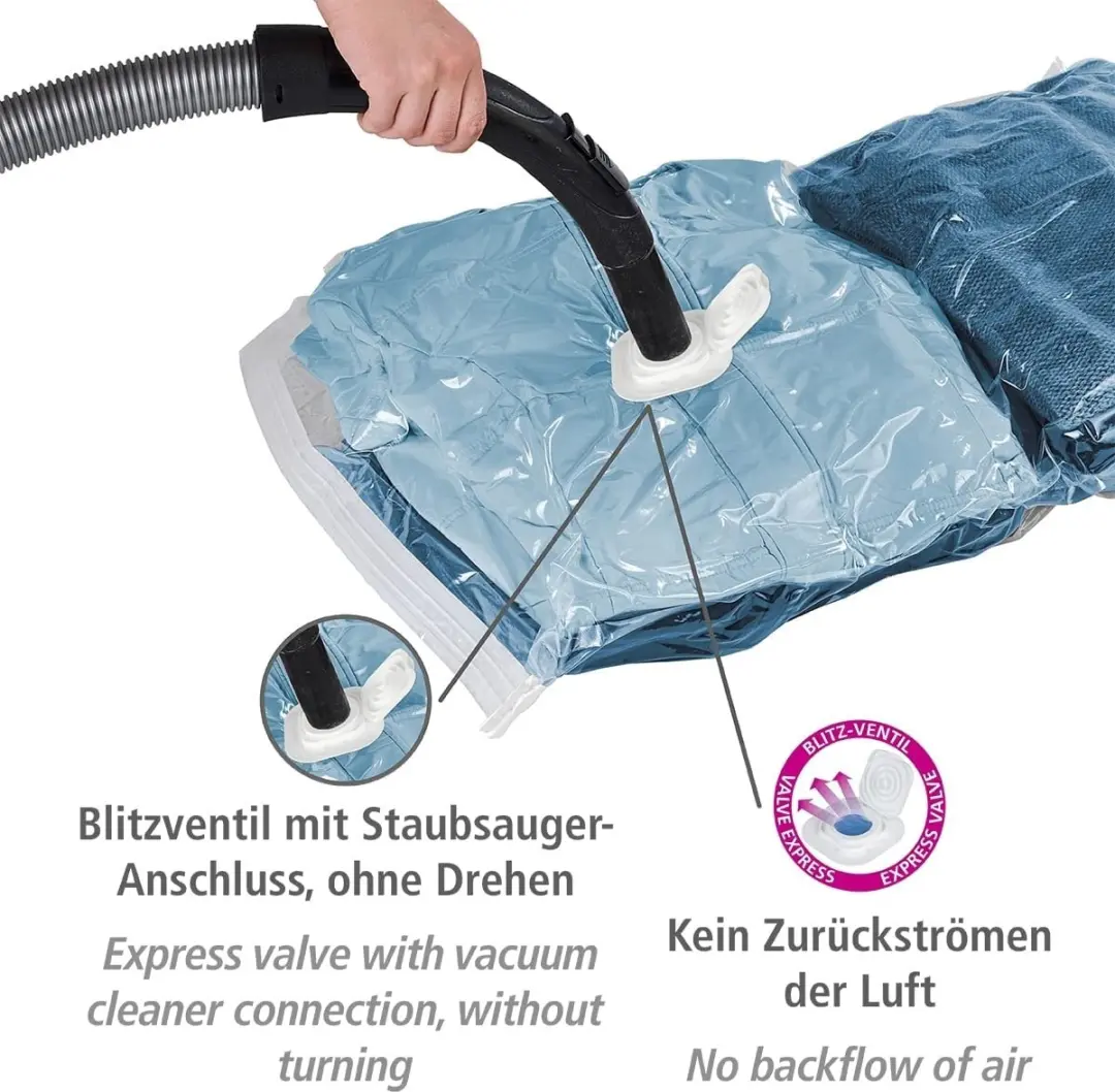 Wenko Vacuümzakkenset 52630100 - 6-delig - Transparant - afbeelding 3 van 6