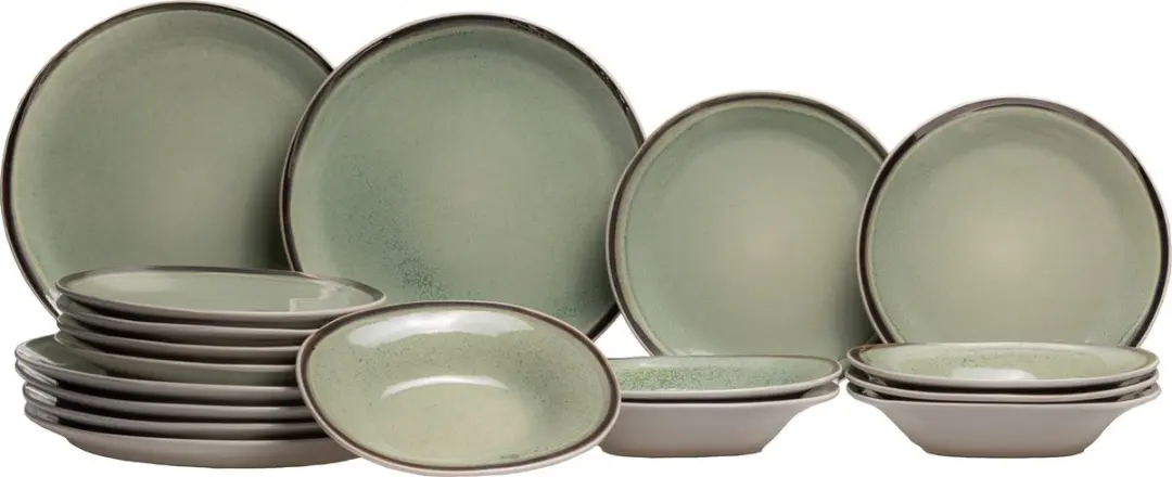 Cosy & Trendy Serviesset Fez Groen -18-Delig