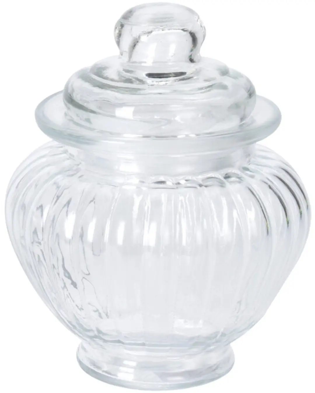 EH Excellent Houseware - Geribbelde pot met deksel - afbeelding 2 van 2