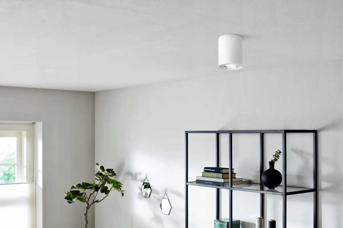 Philips Pillar Opbouwspot GU10 4.6W - Wit
