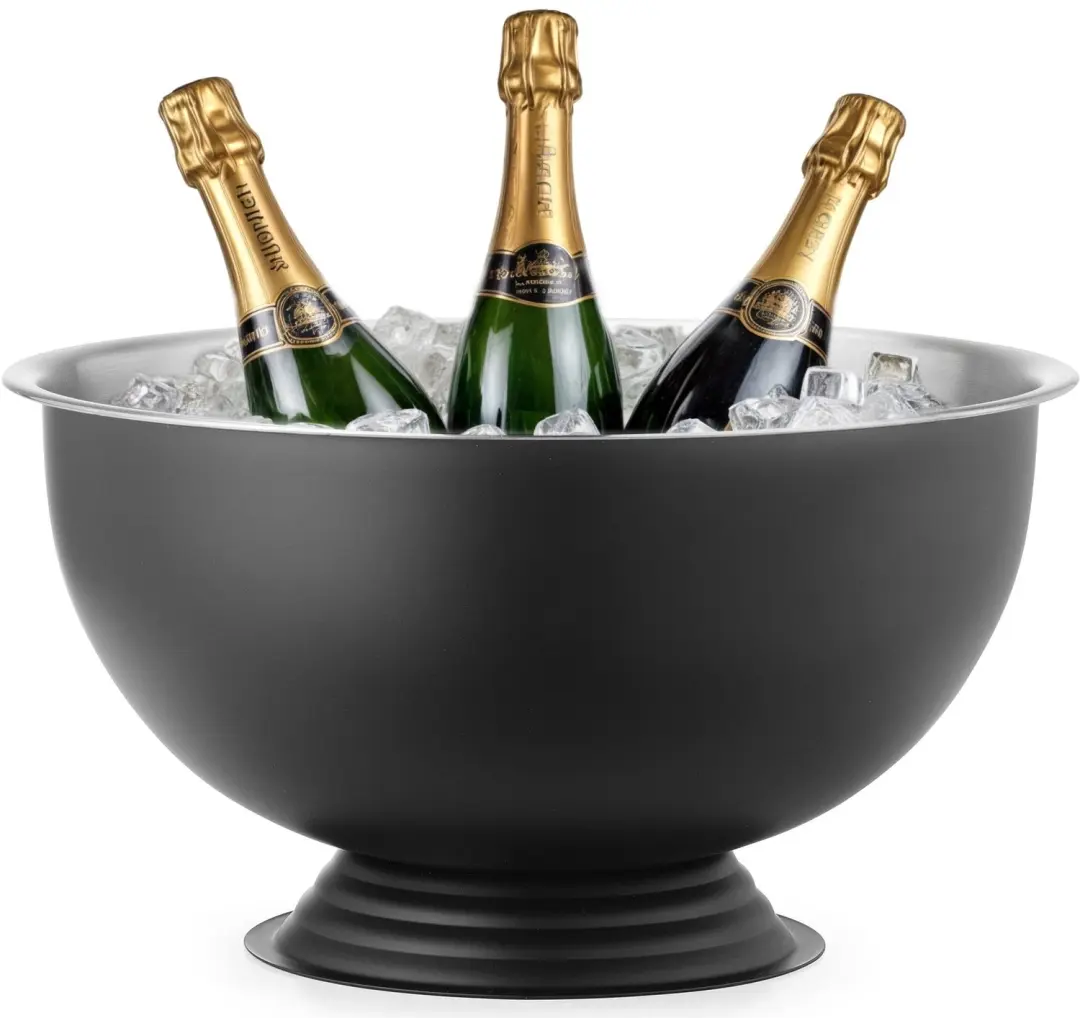 Cookinglife Champagnekoeler / Champagne emmer Zwart