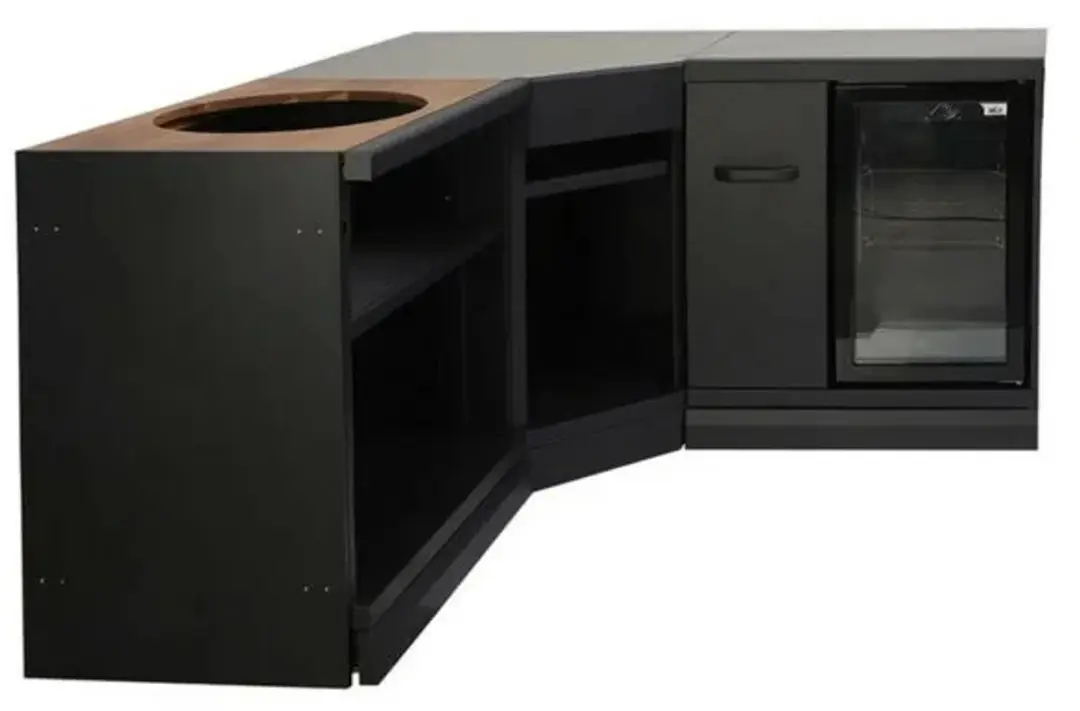 GRLLR Houten Werkblad voor Connect Kamado BBQ - Bruin/Grijs - afbeelding 3 van 3