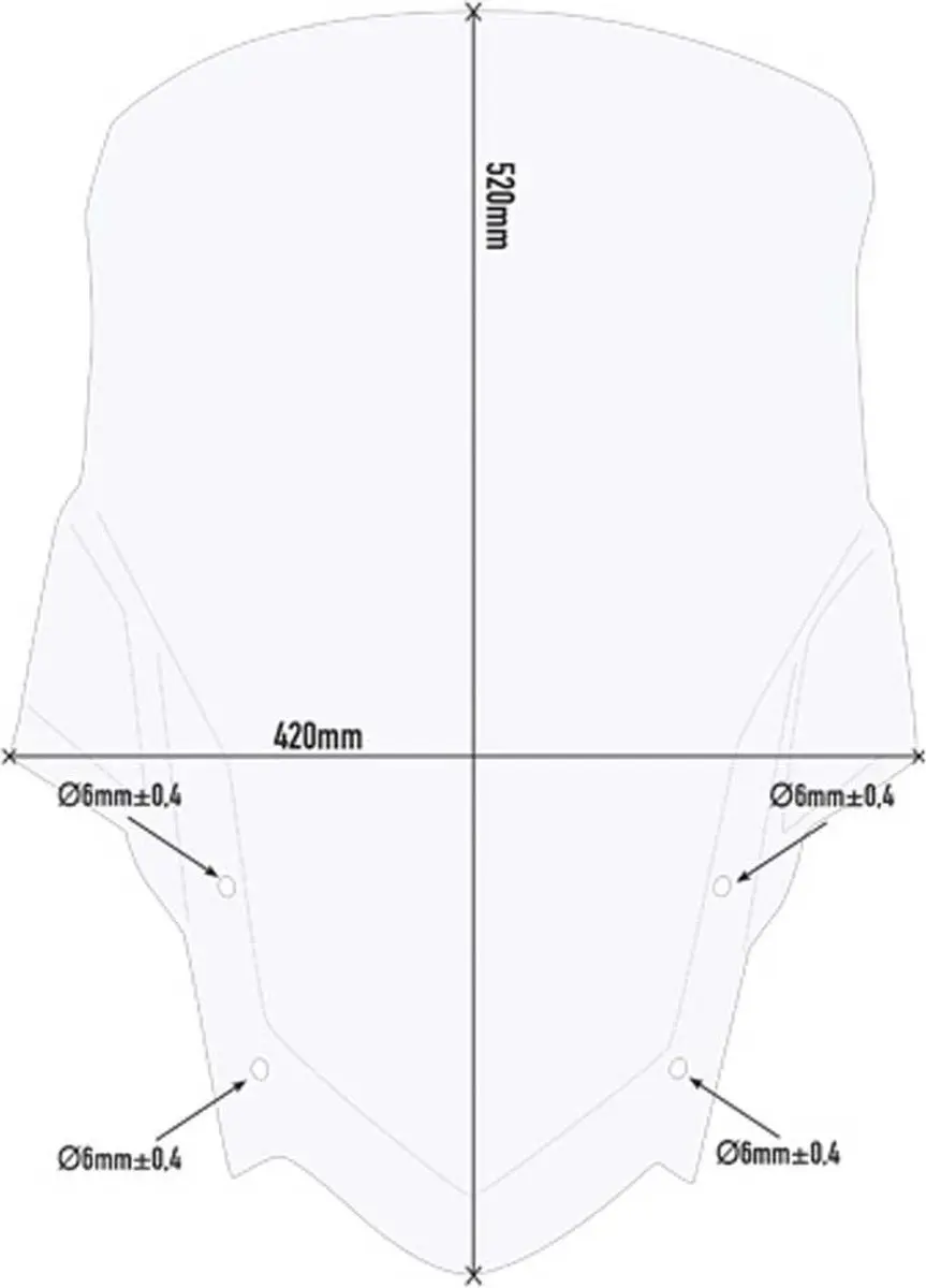 Givi D2145ST Windscherm - Transparant - afbeelding 2 van 4