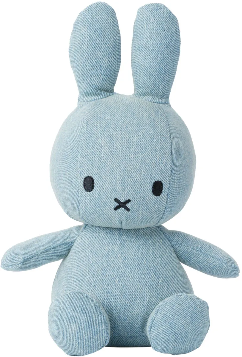 Nijntje Knuffel Light Wash Denim 23cm - Blauw