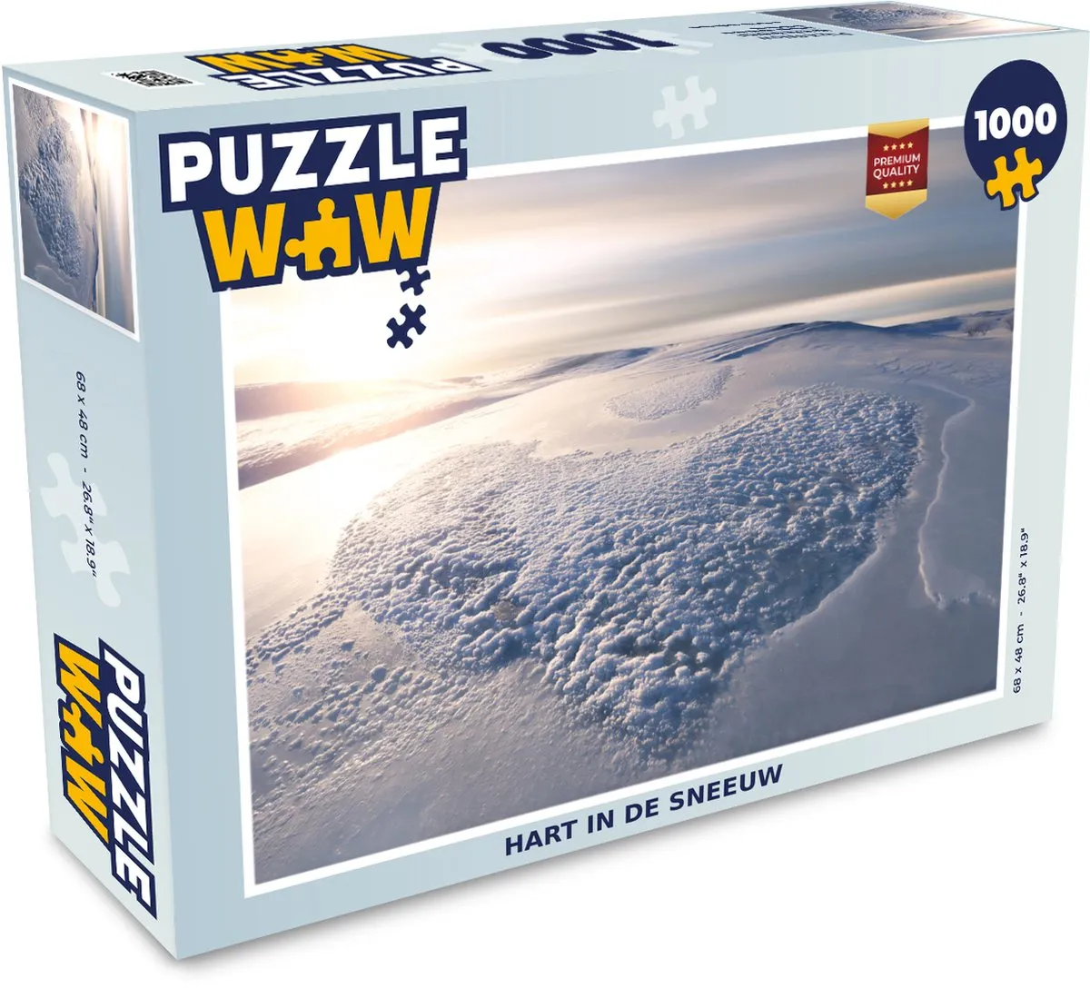 PuzzleWow Hartje Horizon Legpuzzel 1000 Stuks