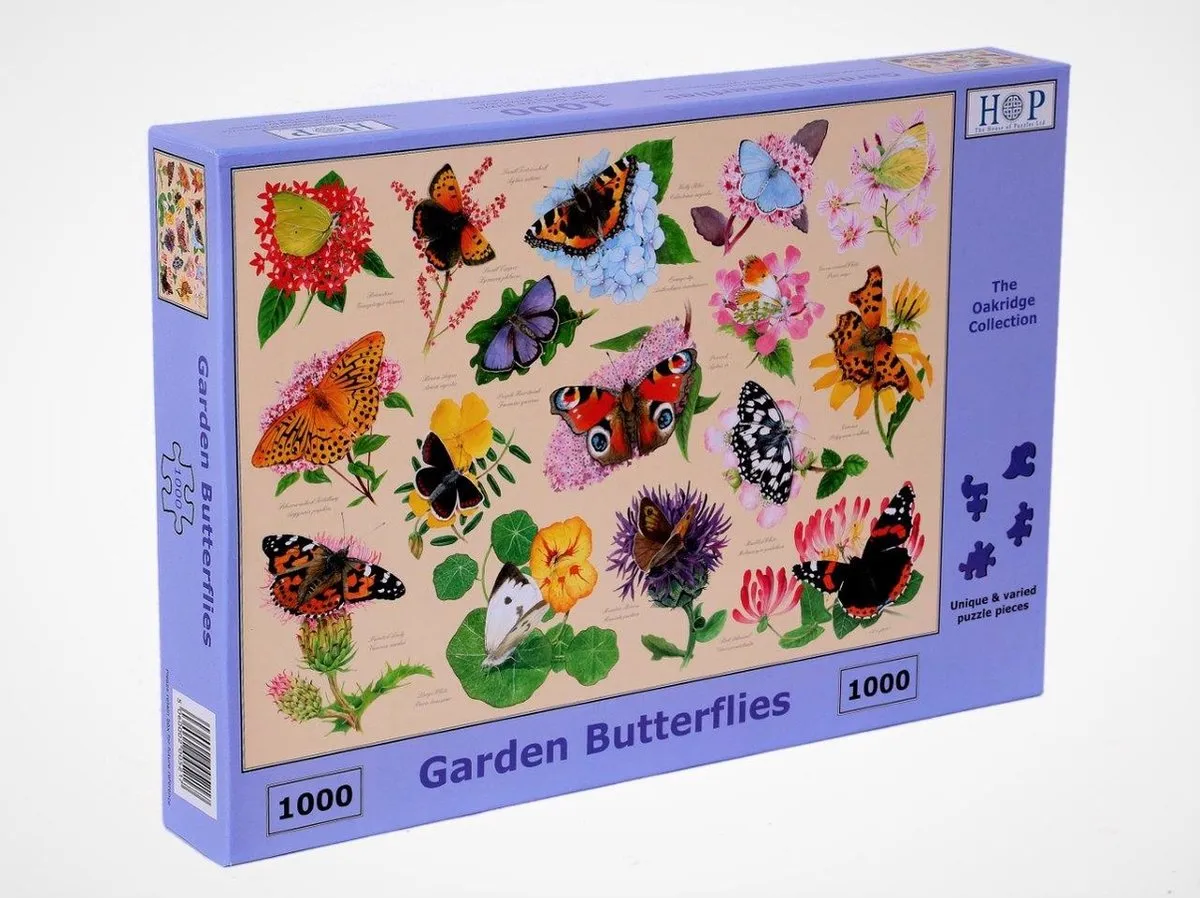 House Of Puzzles Garden Butterflies Legpuzzel 1000 Stukjes