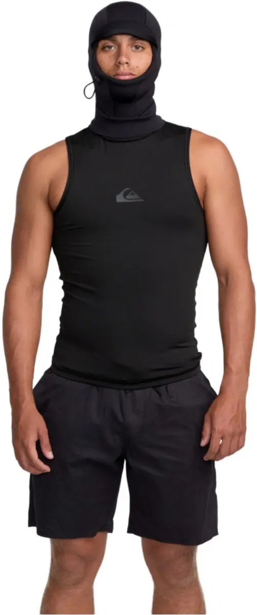 Quiksilver Marathon Sessions 1mm Heren Hooded Vest - Zwart - afbeelding 4 van 6