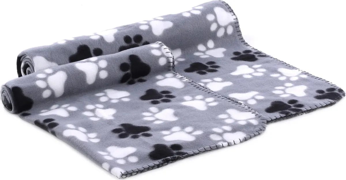 Flamingo Esma Fleece Deken - 100x150cm - Grijs