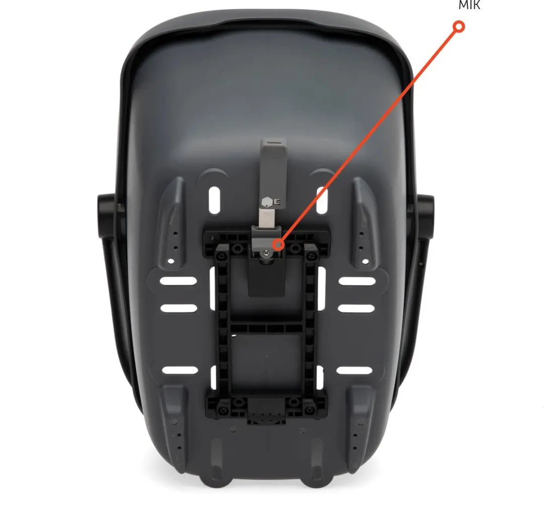 New Looxs Clipper Fietsmand Hond MIK - 28L - Antraciet - afbeelding 6 van 6