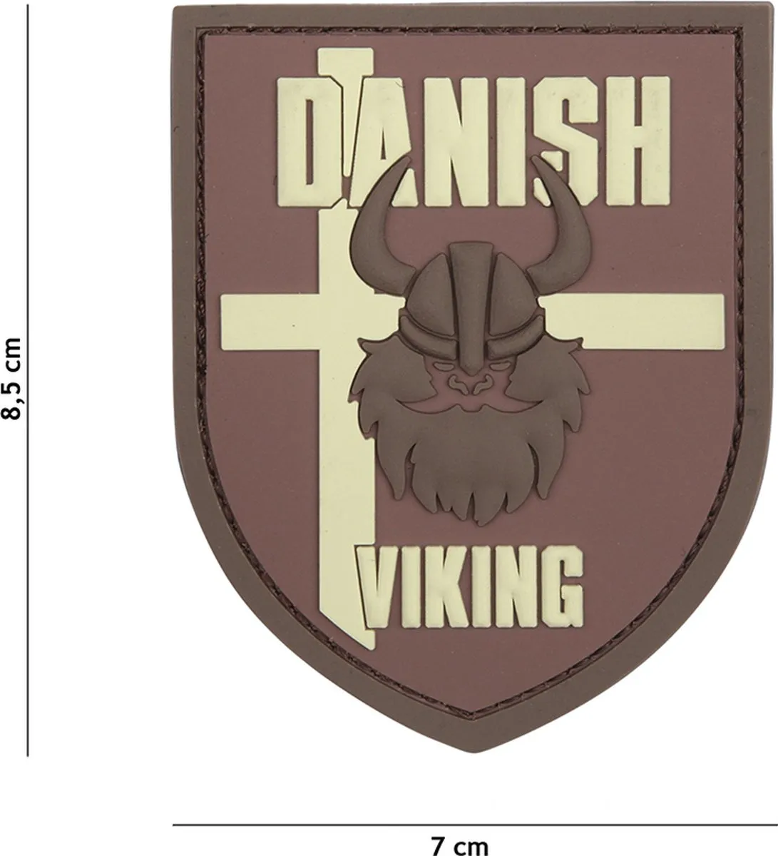 101 Inc Embleem 3D PVC Danish Viking Bruin