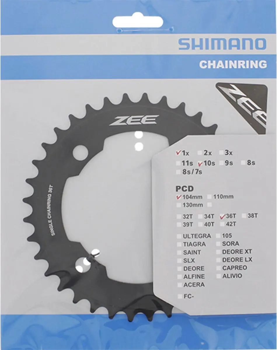 Shimano Zee FC-M640 Kettingblad 36T - Zwart - afbeelding 2 van 4