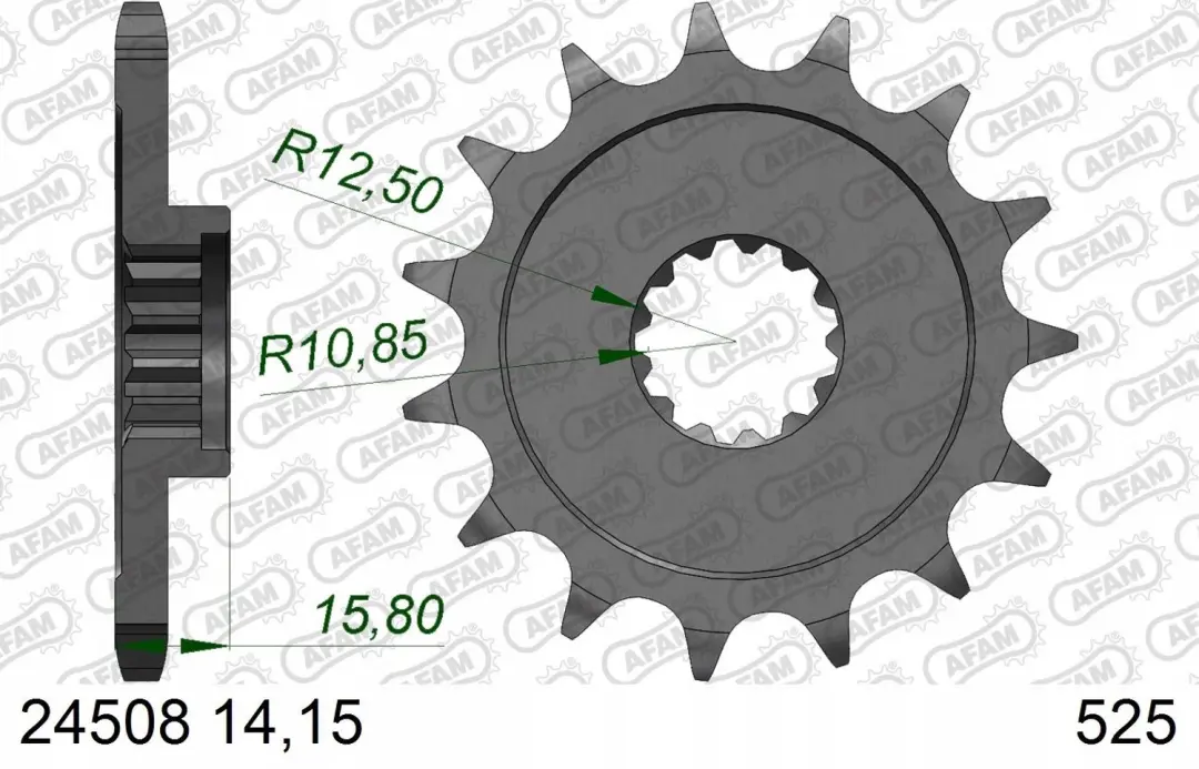 Afam 525 Tandwiel 15 Tanden