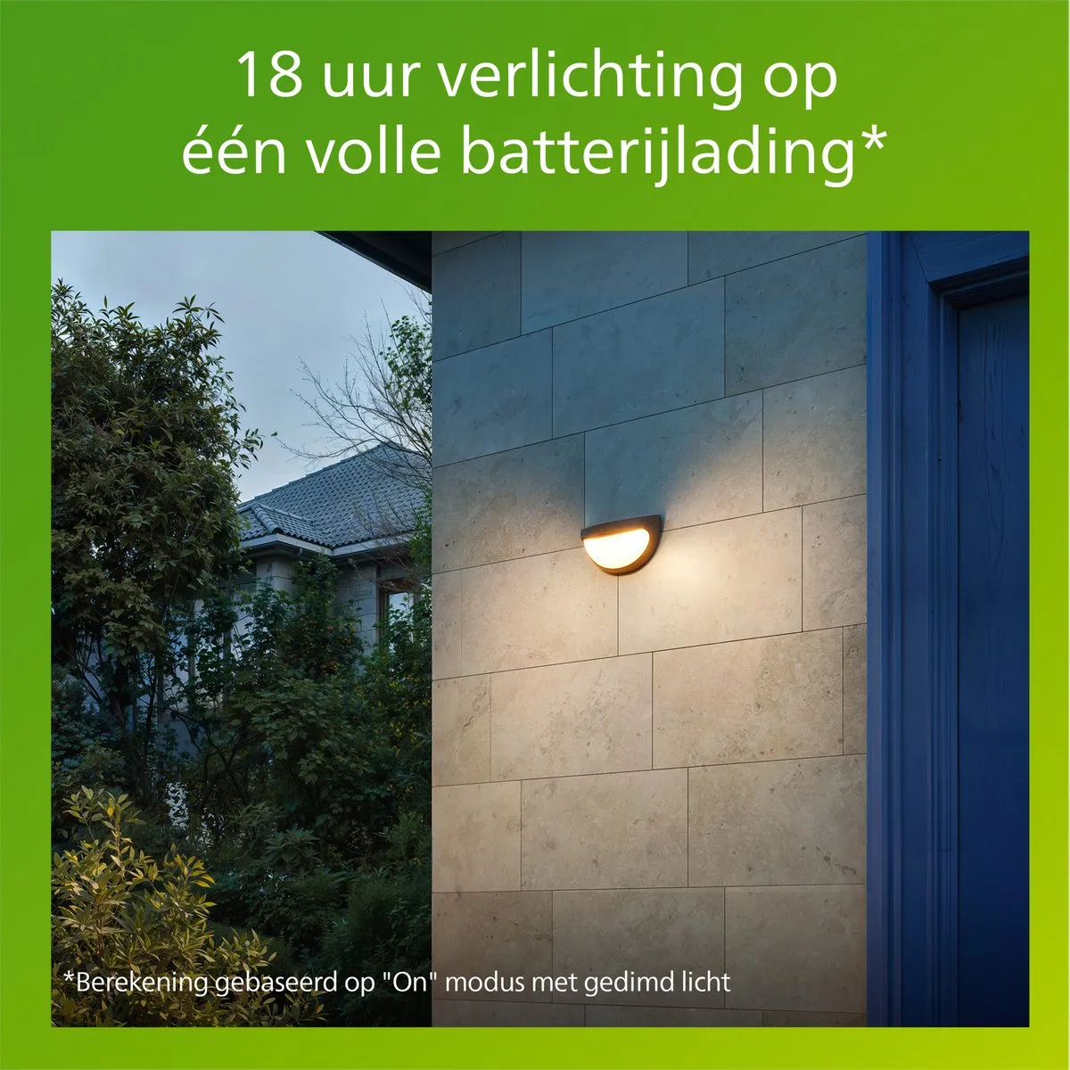 Philips Swyn Solar Wandlamp 3.8W - Zwart