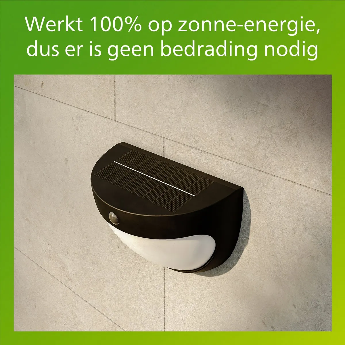 Philips Swyn Solar Wandlamp 3.8W - Zwart