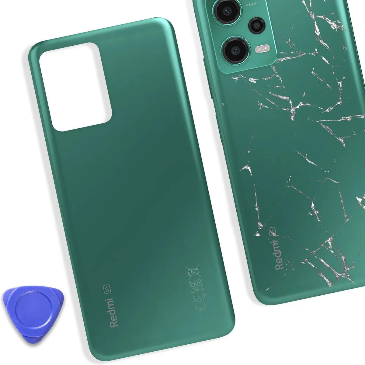 Xiaomi Redmi Note 12 5G Batterijdeksel - Groen