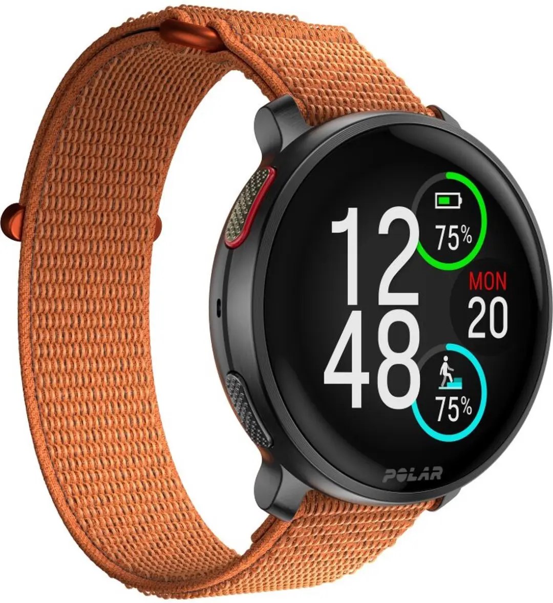Polar Horlogebandje 22mm Oranje M/L - afbeelding 3 van 6