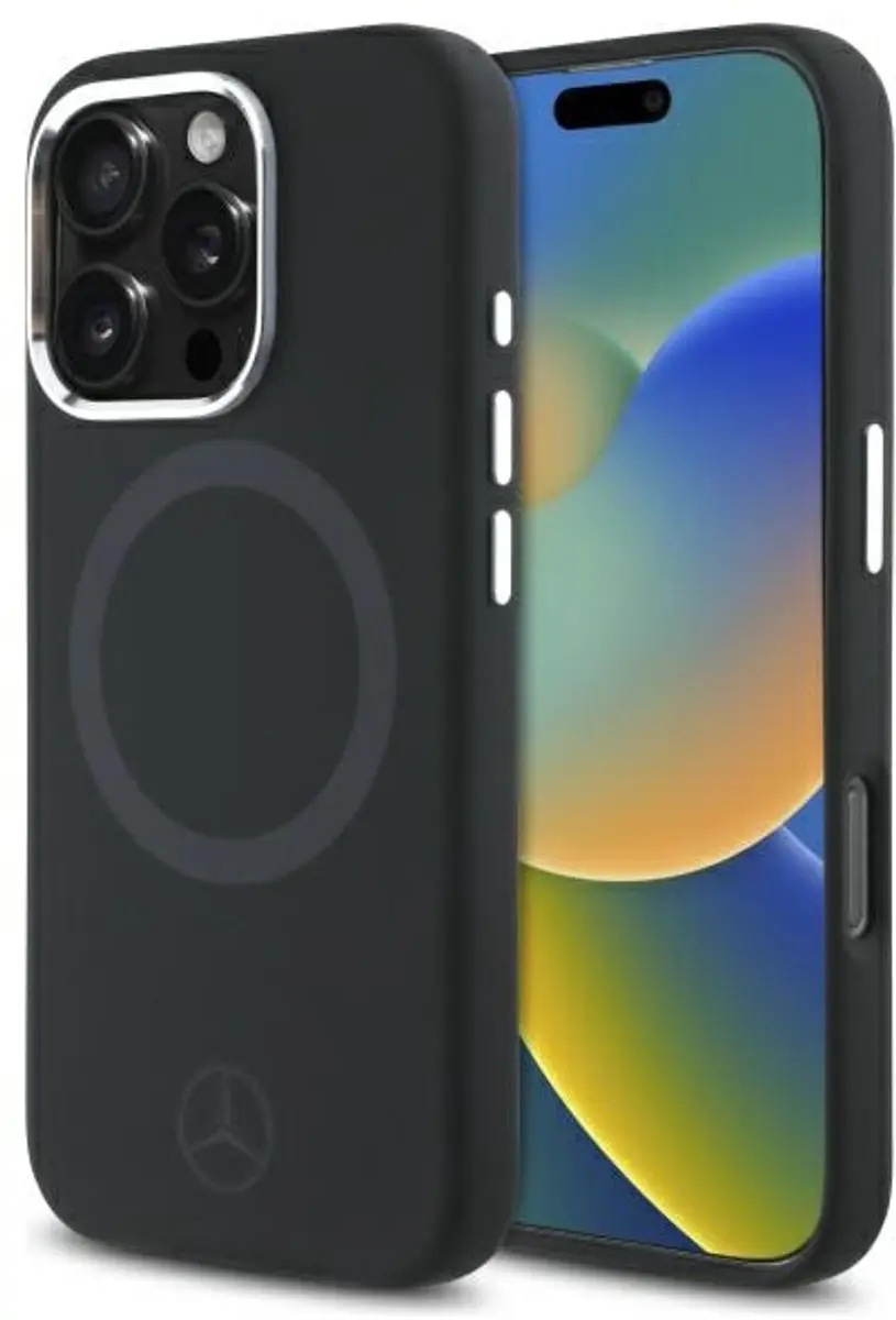 Mercedes MEHMP16X23SUTTK iPhone 16 Pro Max 6.9" Zwart hardcase Silicone Tonal Lo