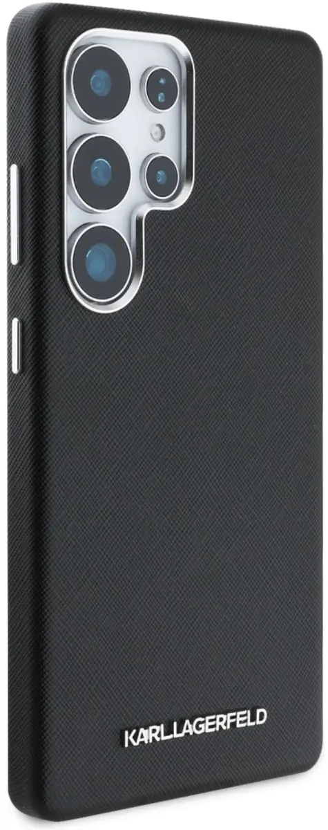 Karl Lagerfeld Saffiano MagSafe Hoesje - Samsung Galaxy S25 Ultra - Zwart - afbeelding 6 van 6