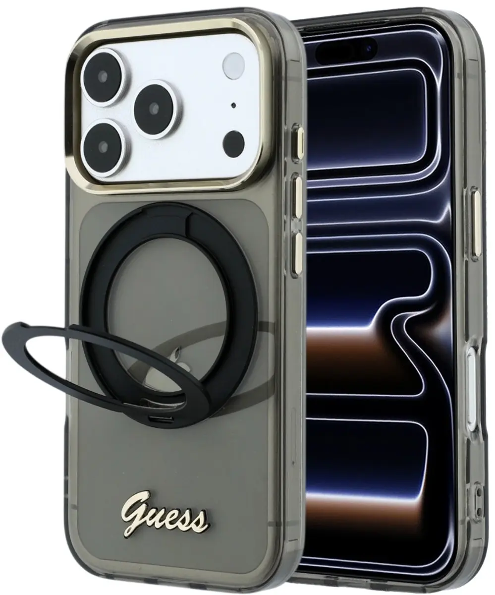 Guess Ring Stand Script MagSafe Hoesje