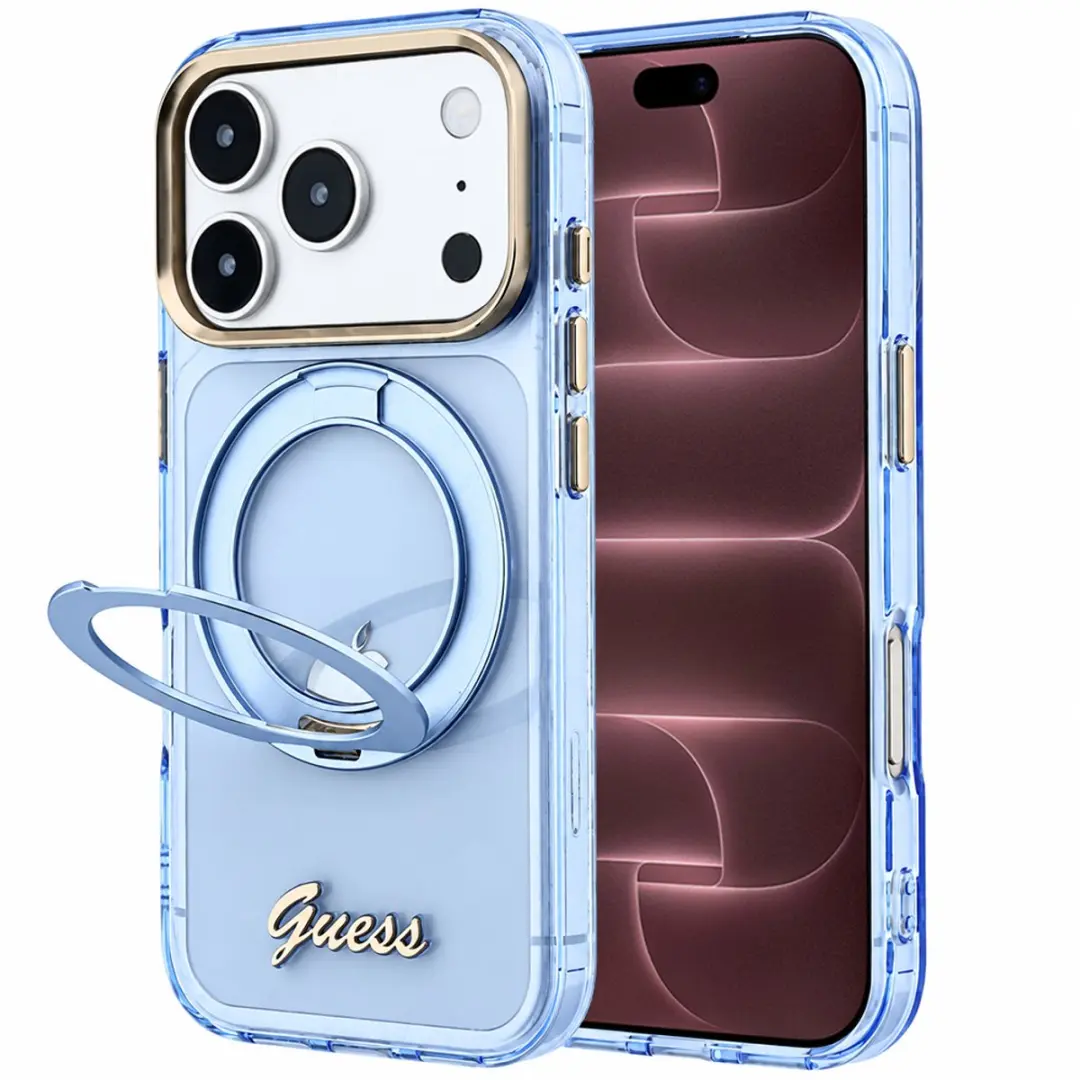 Guess Ring Stand Script MagSafe Hoesje