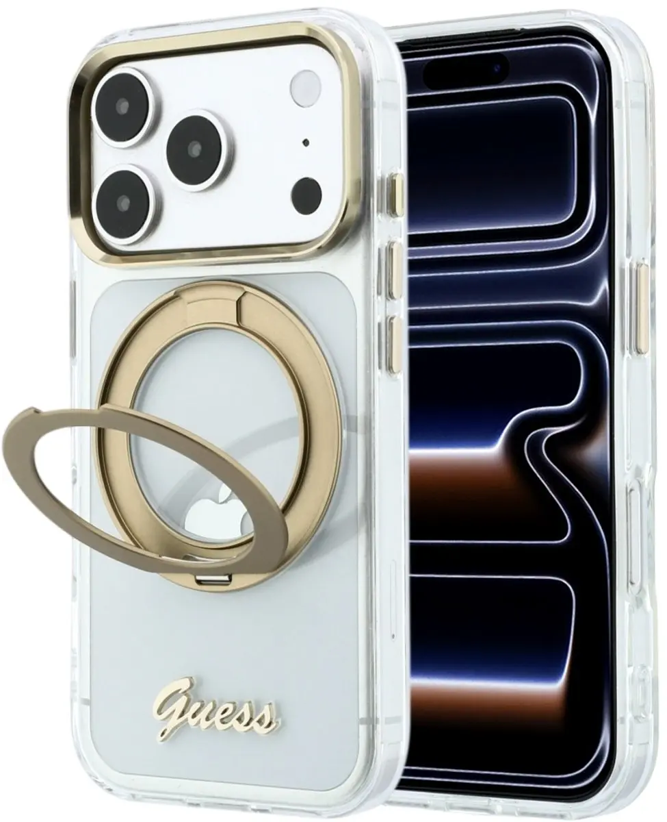 Guess Ring Stand Script MagSafe Hoes