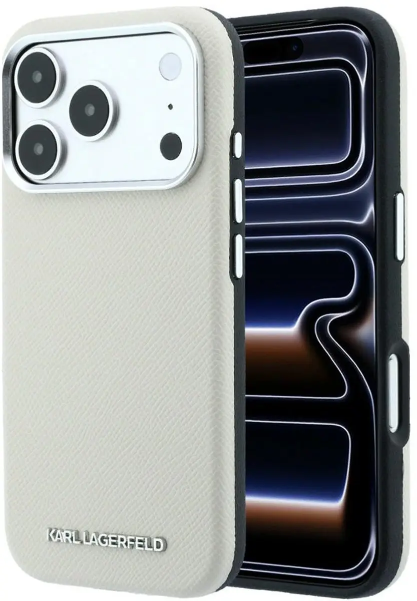 Karl Lagerfeld Grained Elongated Logo Hoesje