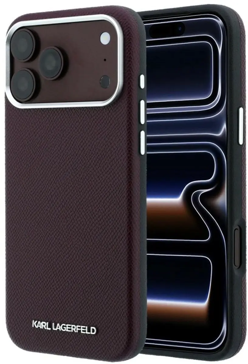 Karl Lagerfeld Gegranuleerd Logo Hoesje iPhone 18/17 Pro Max