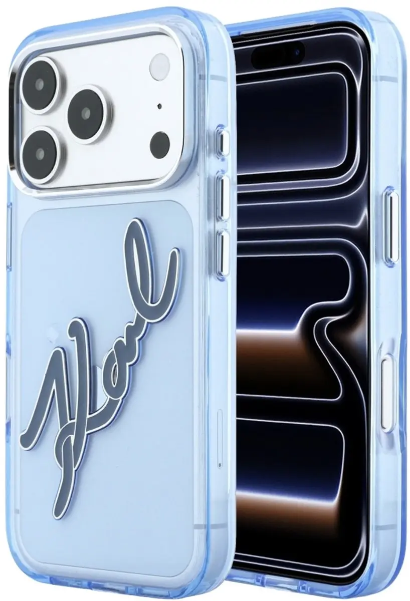 Karl Lagerfeld IML Big Signature Resin Logo Hoesje