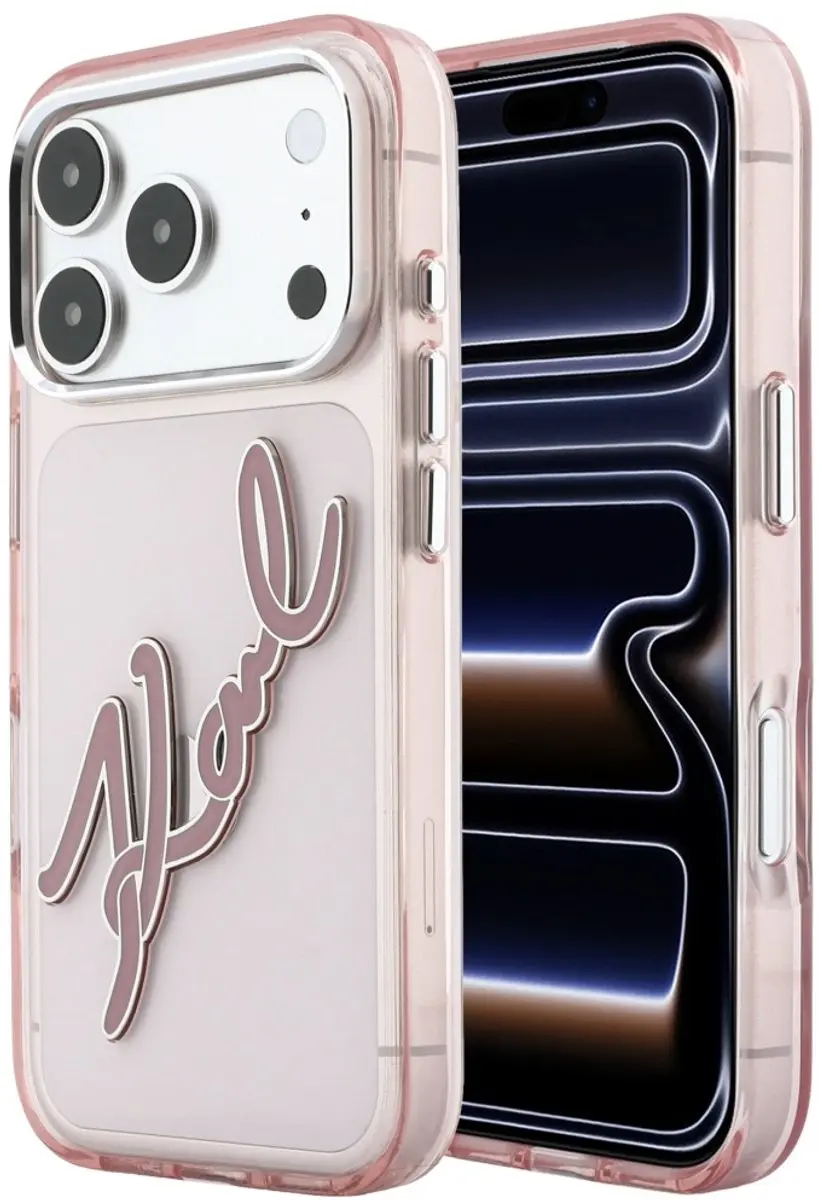 Karl Lagerfeld IML Big Signature iPhone 18/17 Pro Hoesje