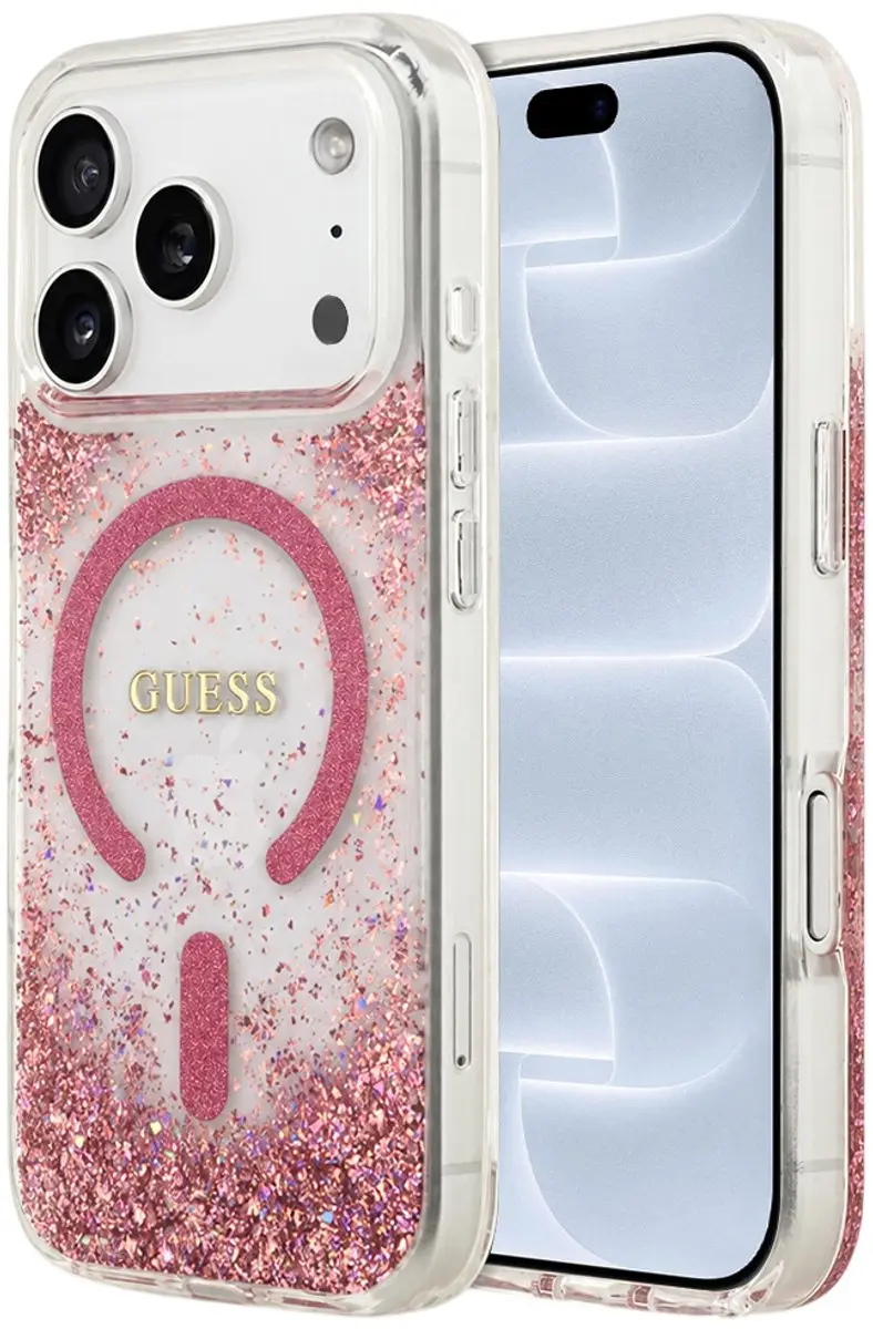 Guess Resin Bottom Glitter MagSafe