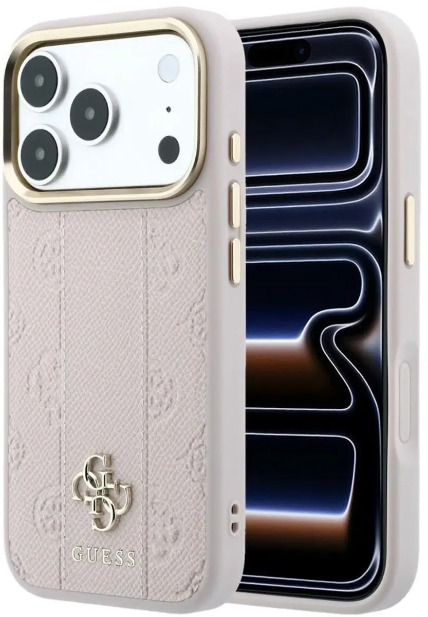 Guess Stripe Peony 4G MagSafe Hoesje