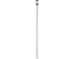 Flamingo Flo Anti-Trek Halsband Zilver XXL