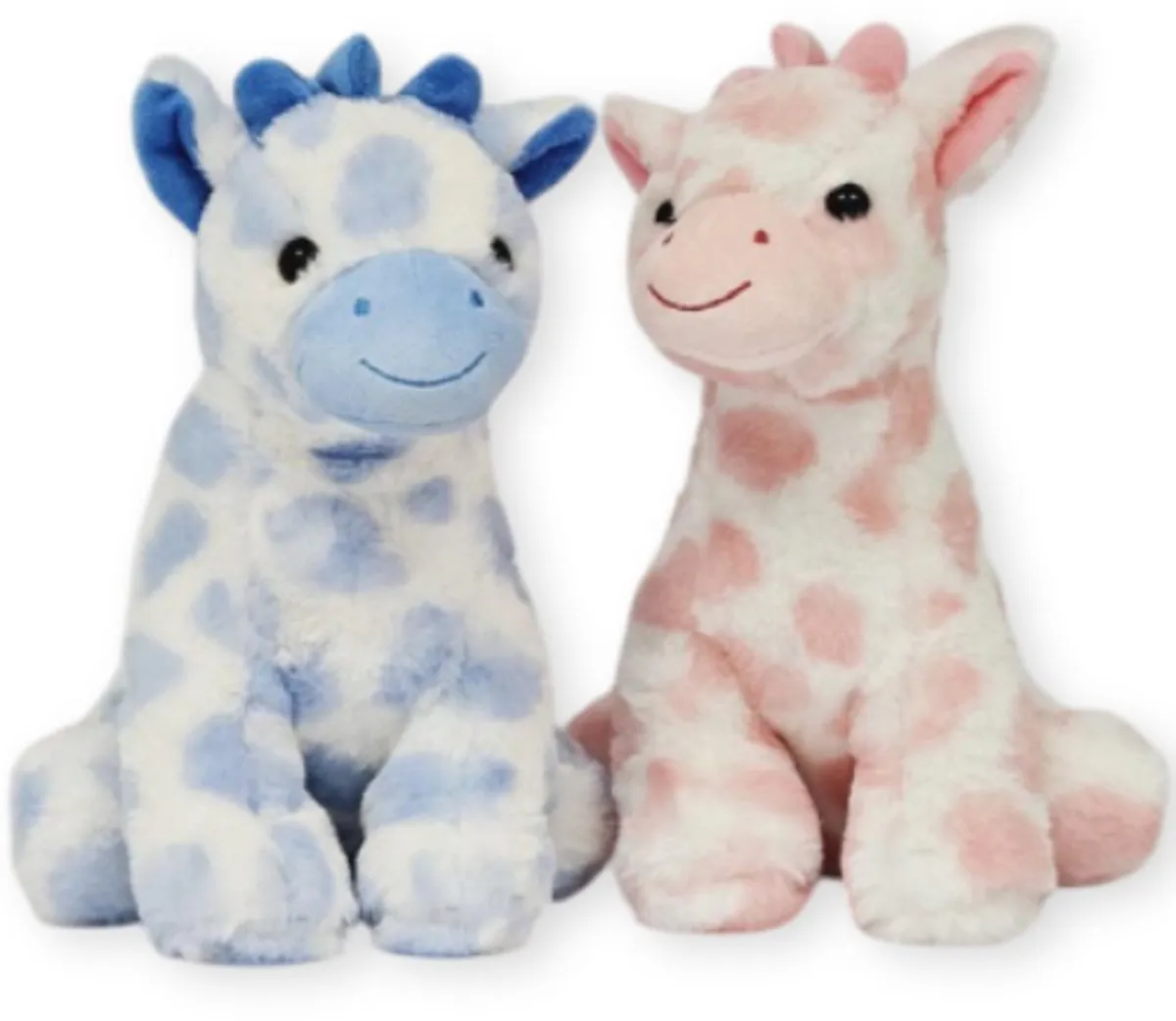 Topknuffels Giraffe Pluche Knuffel 30cm - Blauw Stippen