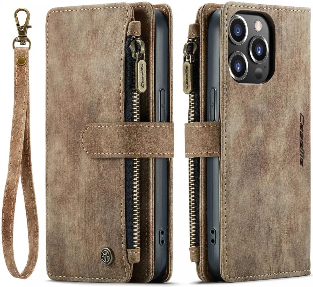 CaseMe C30 iPhone 14 Pro Max Hoesje - Bruin - afbeelding 2 van 6