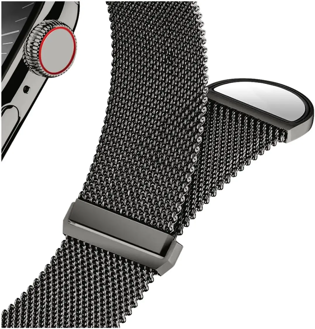 SBG Milanees Apple Watch Bandje - Grijs - afbeelding 6 van 6