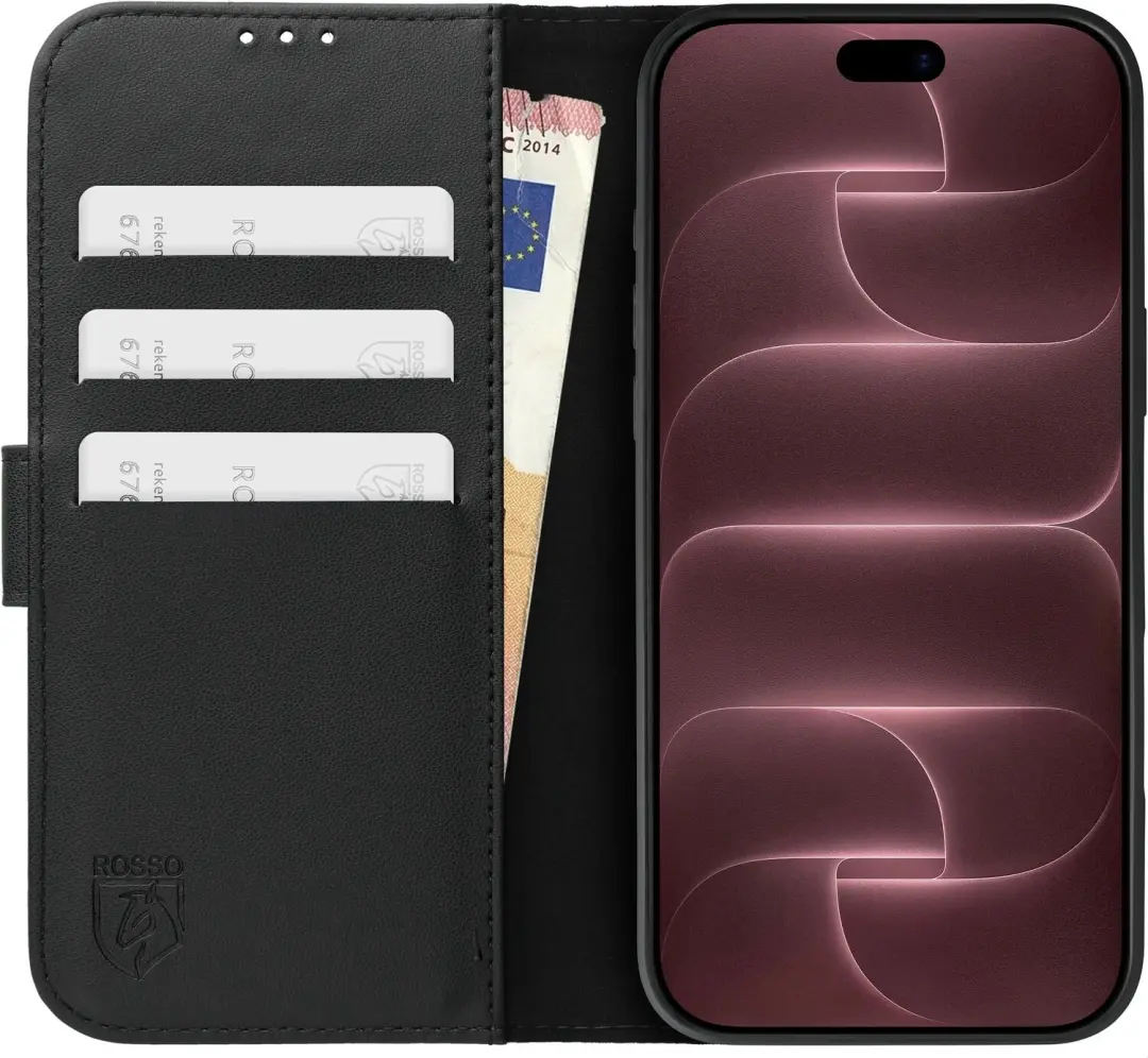 Rosso Element Modern Hoesje iPhone 18 Pro/17 Pro - Zwart - afbeelding 3 van 6