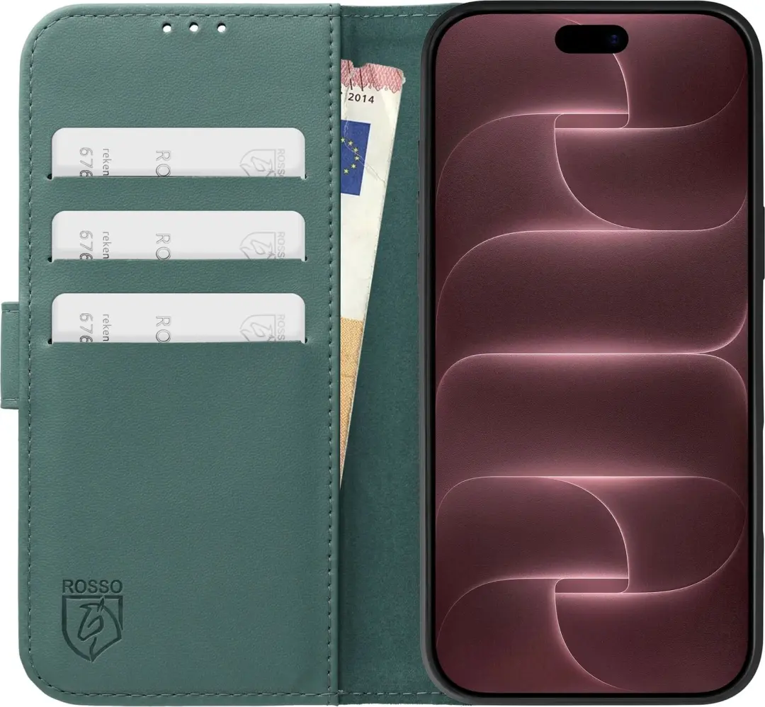 Rosso Element Modern Hoesje iPhone 17/18 Pro - Licht Groen - afbeelding 4 van 6