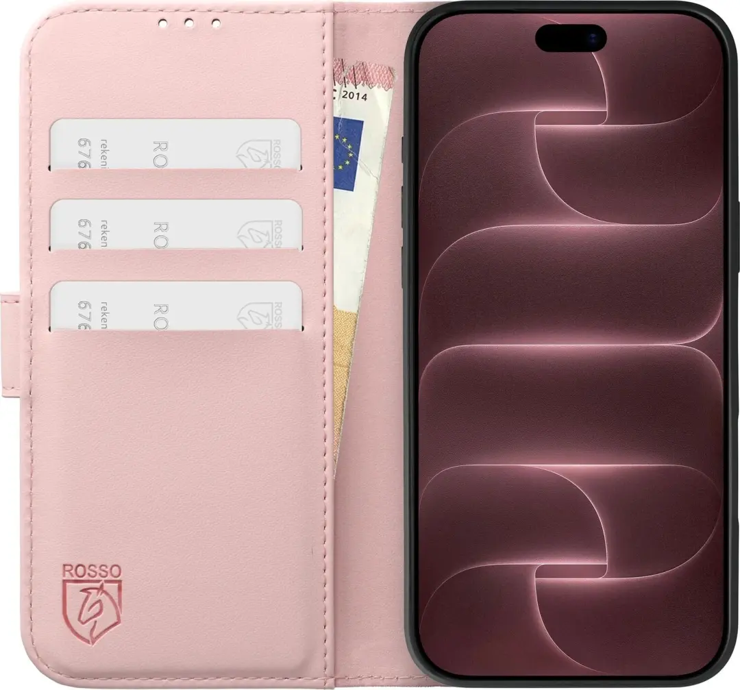 Rosso Element Modern Hoesje iPhone 18 Pro/17 Pro Roze - afbeelding 5 van 6