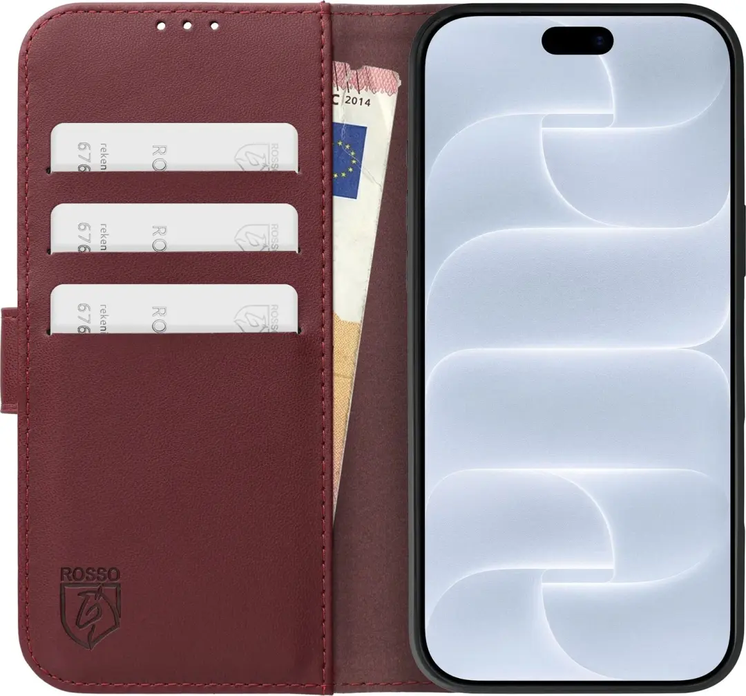 Rosso Element Modern iPhone 18 Pro Max Hoesje - Burgundy - afbeelding 4 van 6