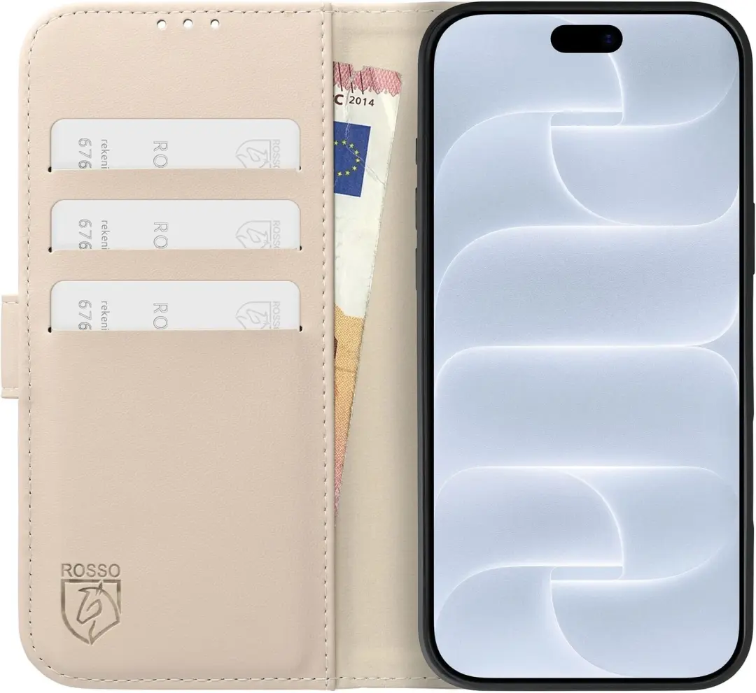 Rosso Element iPhone 18 Pro Max Hoesje Beige - afbeelding 2 van 5