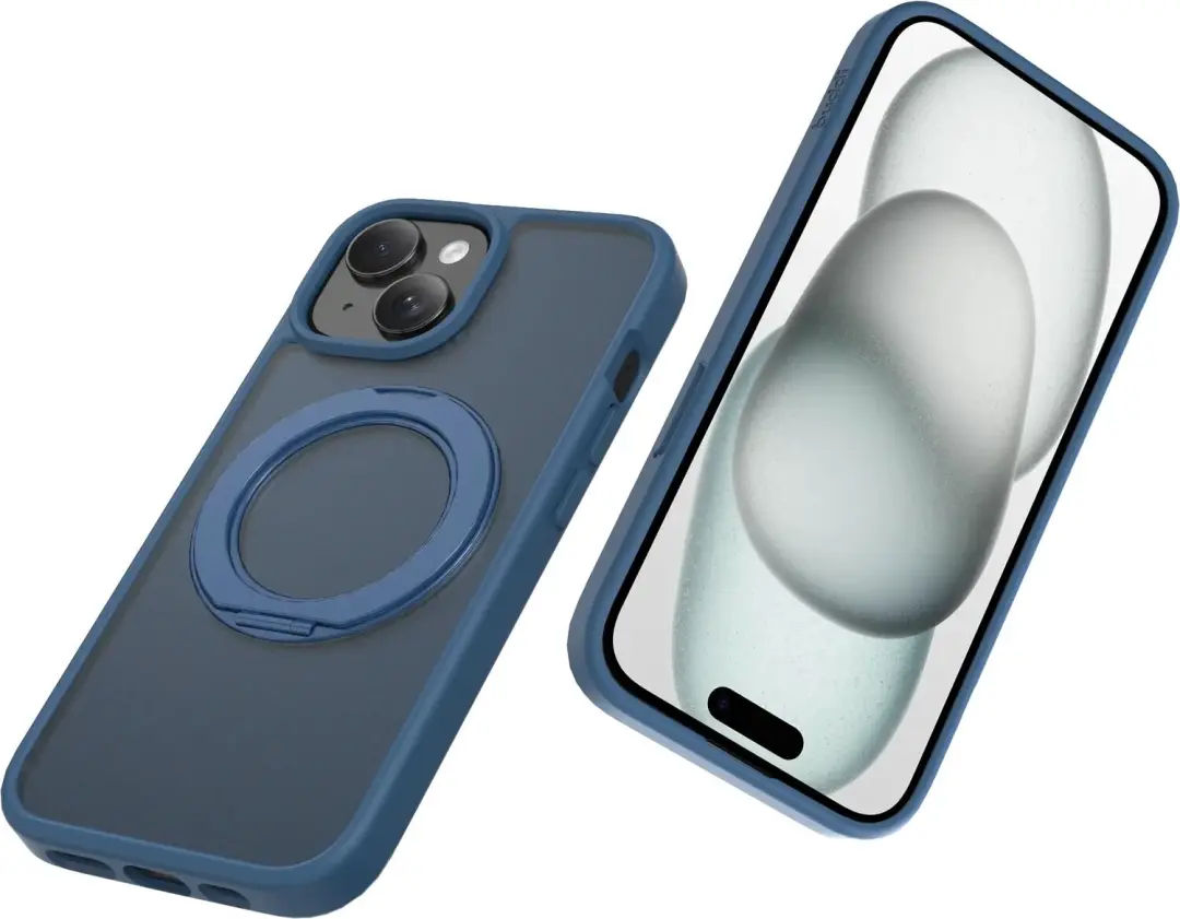 Buddi Frost iPhone 13/14/15/16e/17e Hoesje - Mat Donkerblauw - MagSafe - afbeelding 3 van 6