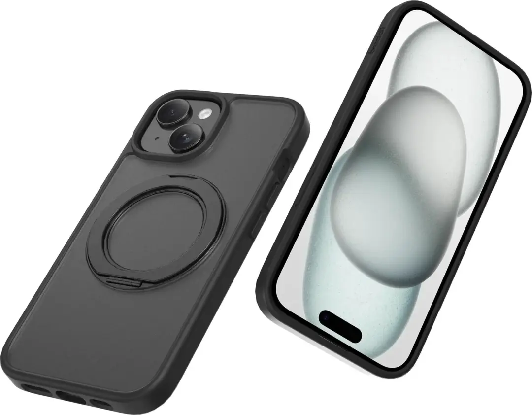 Buddi Frost iPhone 13/14/15/16e/17e Hoesje - Mat Zwart - MagSafe - afbeelding 3 van 6