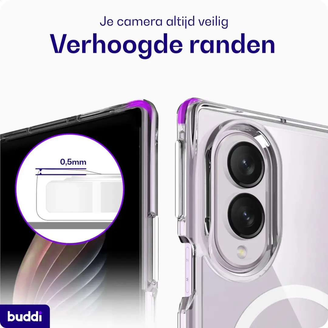 Buddi Core Samsung Galaxy Z Fold8 Hoesje - Transparant - afbeelding 5 van 6