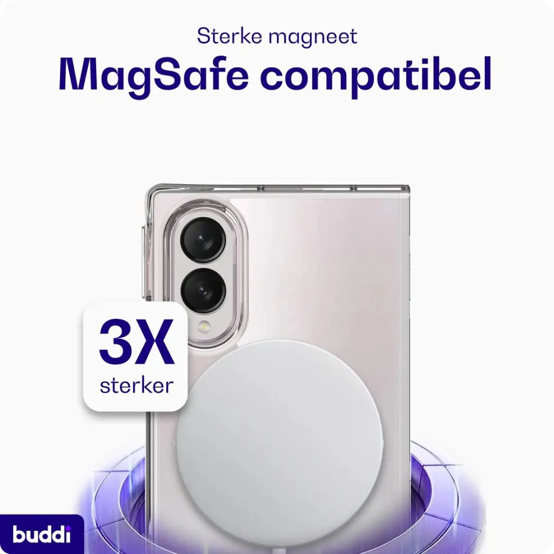 Buddi Core Samsung Galaxy Z Fold8 Hoesje - Transparant - afbeelding 3 van 6