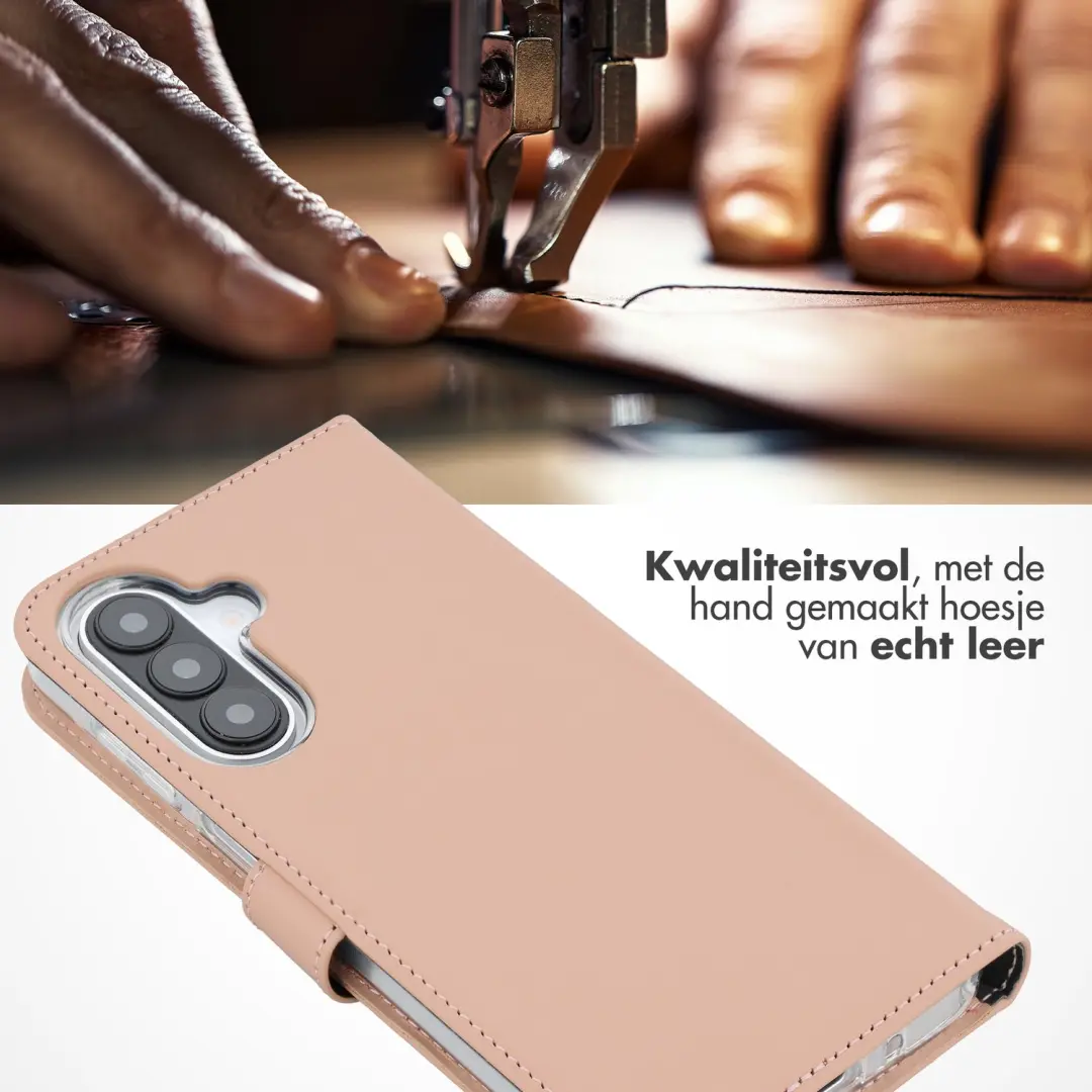 Selencia Bookcase Hoesje - Samsung Galaxy A27 - 3 Pasjes - Dusty Pink - afbeelding 2 van 5